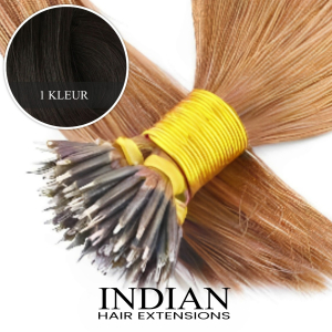 Indian Hair ~ Nanoring Extensions * 1 kleur