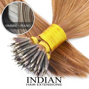 Indian Hair ~ Nanoring Extensions * Ombre & Piano Colour