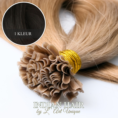 Indian Hair ~ Keratine Extensions * 1 kleur