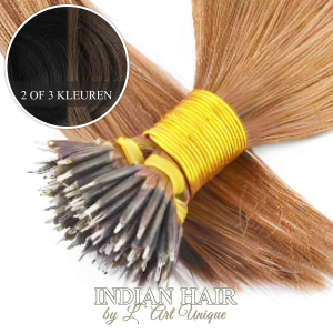 Indian Hair ~ Nanoring Extensions * 2 of 3 kleuren Indian Hair ~ Nanoring Extensions * 2 of 3 kleuren