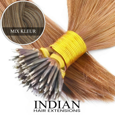 Indian Hair ~ Nanoring Extensions * Mix