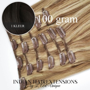 Indian Hair ~ Clip-In Extensions (100 gram) * 1 kleur