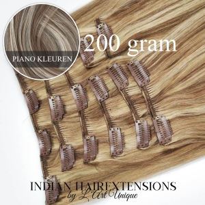 Indian Hair ~ Clip-In Extensions (200 gram) * Piano Colour Indian Hair ~ Clip-In Extensions (200 gram) * Piano Colour