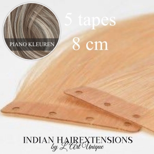 Indian Hair ~ Easy-Tape Extensions (8 cm) * Piano Colour