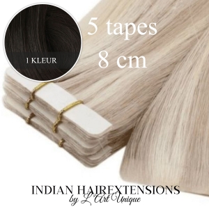 Indian Hair ~ Tape-In Extensions (8 cm) * 1 kleur