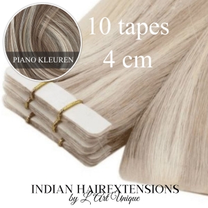 Indian Hair ~ Tape-In Extensions (4 cm) * Piano Colour
