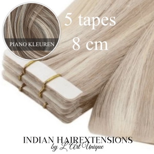Indian Hair ~ Tape-In Extensions (8 cm) * Piano Colour