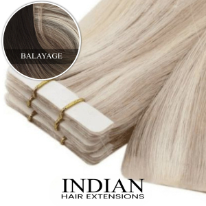 Indian Hair ~ Tape-In Extensions * Balayage