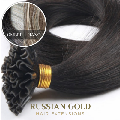Russian Gold ~ Keratine Extensions * Ombre & Piano Colour
