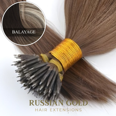 Russian Gold ~ Nanoring Extensions * Balayage