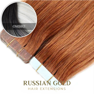 Russian Gold ~ Tape-In Extensions * Ombre 
