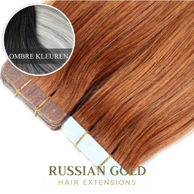 Russian Gold ~ Tape-In Extensions * Ombre Colour