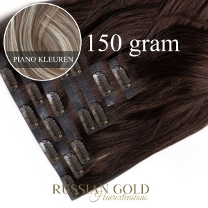 Russian Gold ~ Clip-In Extensions (150 gram) * Piano Colour