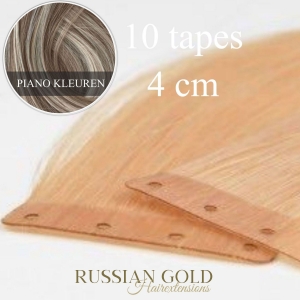 Russian Gold ~ Easy-Tape Extensions (4 cm) * Piano Colour