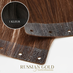 Russian Gold ~ Holed-Tape Extensions * 1 kleur