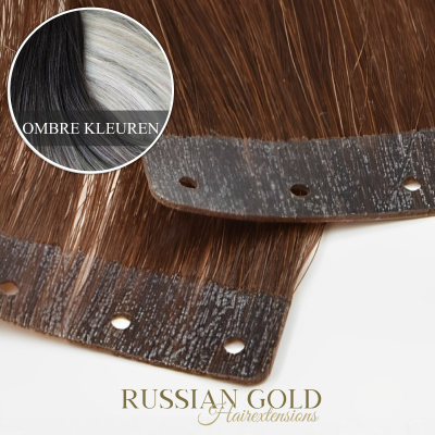 Russian Gold ~ Holed-Tape Extensions * Ombre Colour
