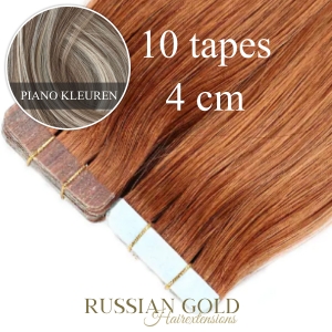 Russian Gold ~ Tape-In Extensions (4 cm) * Piano Colour