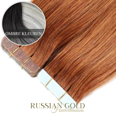 Russian Gold ~ Tape-In Extensions * Ombre Colour