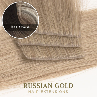 Russian Gold Elite ~ Invisible Tape Extensions * Balayage