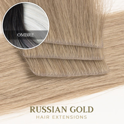 Russian Gold Elite ~ Invisible Tape Extensions * Ombre 