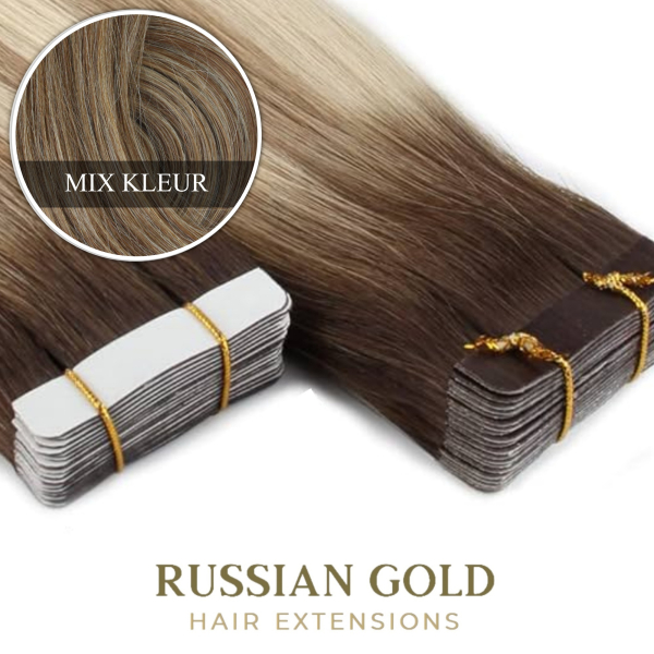 Russian Gold Elite ~ Tape-In Extensions * Mix