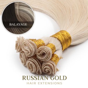 Russian Gold ~ Handtied Weft * Balayage Russian Gold ~ Handtied Weft * Balayage