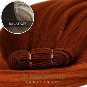 Russian Gold ~ Machine Weft * Balayage